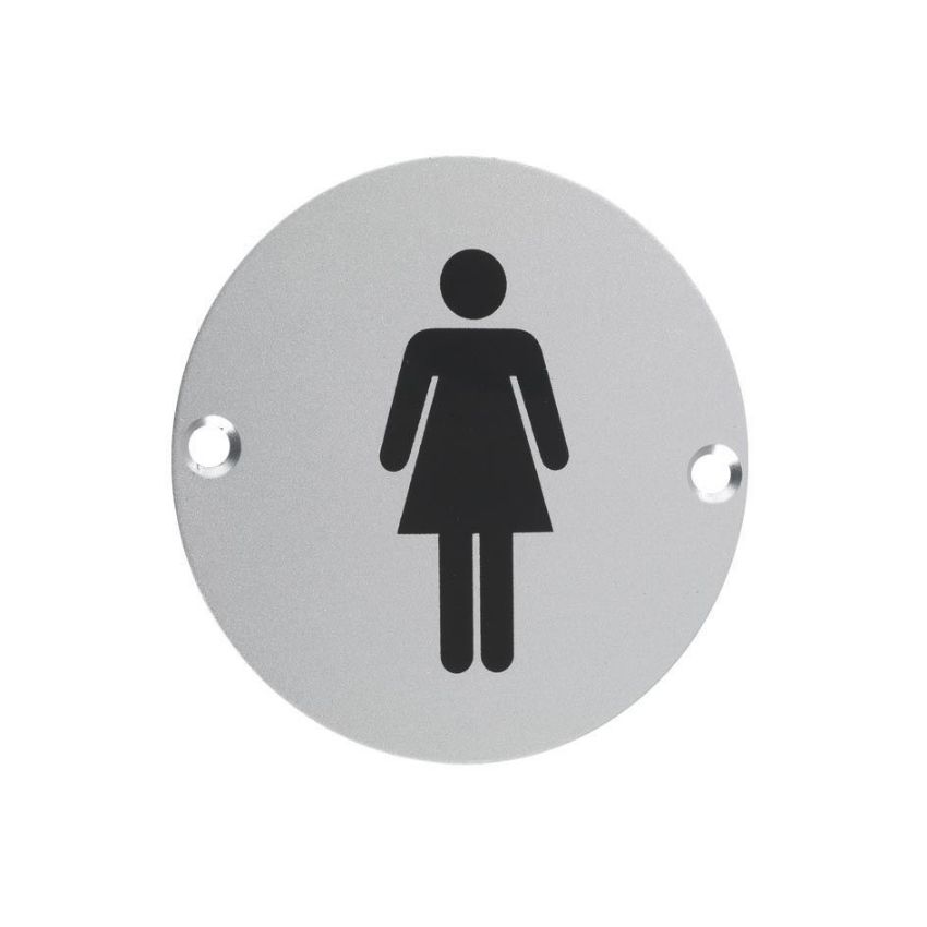 Picture of Aluminium Female WC Door Sign - ZSA02SA