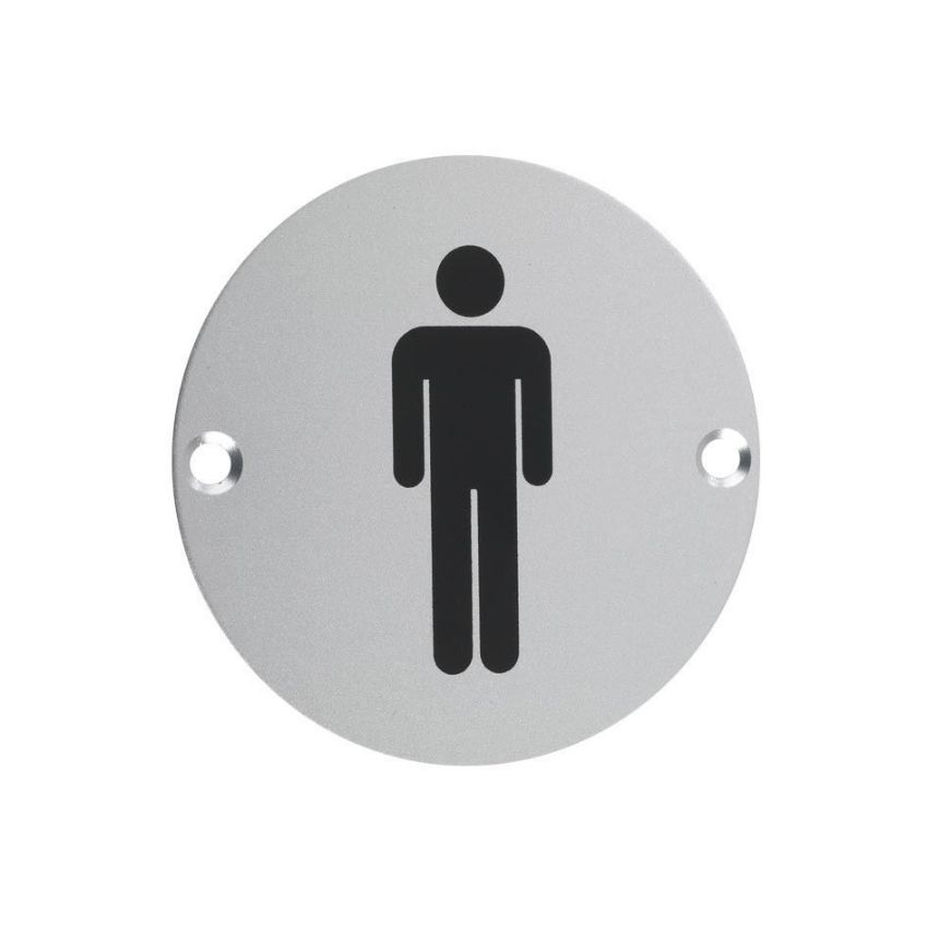 Picture of Aluminium Male WC Door Sign - ZSA01SA