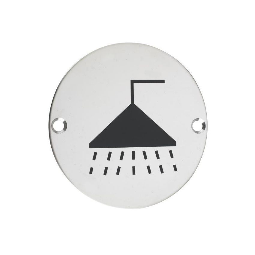Picture of Stainless Steel Shower Sign - ZSS04PS