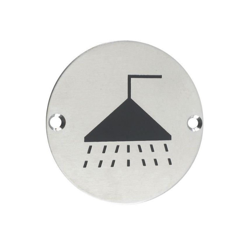 Picture of Stainless Steel Shower Sign - ZSS04SS