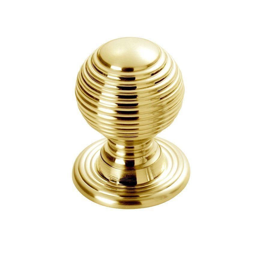 Picture of Queen Anne Cupboard Knob In Polished Brass - M1003