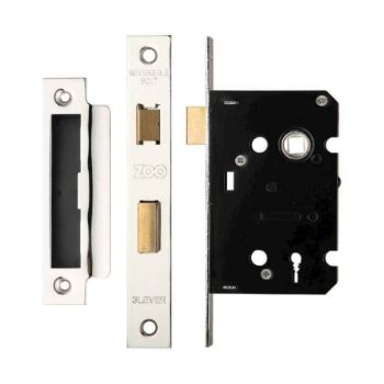 Polished 3 lever door lock