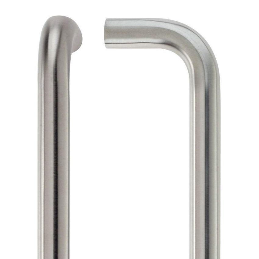 Stainless steel pull handles for doors 425mm vier design top section