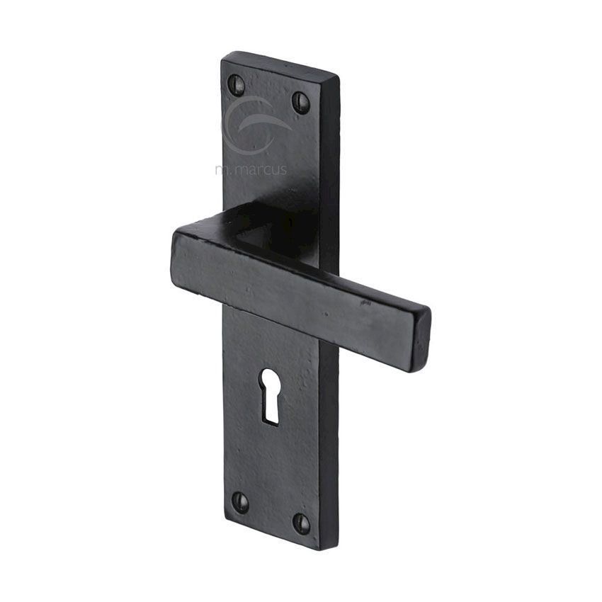 Picture of Smooth Black Cheswell Lock Handle - FB3100