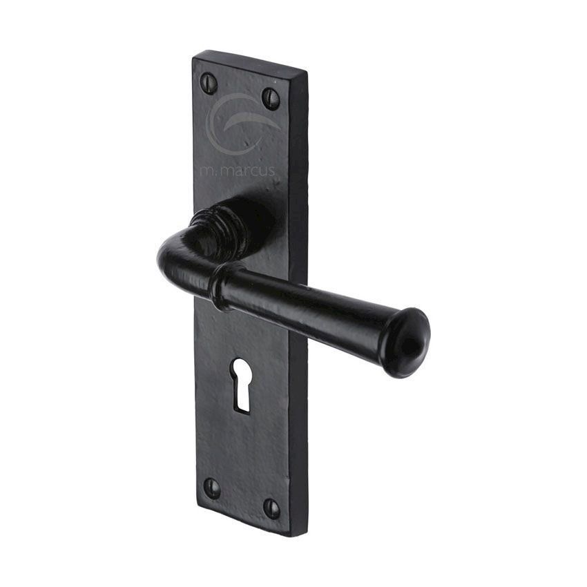 Picture of Smooth Black Ashfield Lock Handle - FB3700