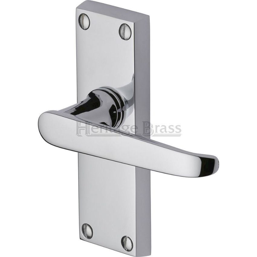Picture of Victoria Short Plate Latch Door Handle - V3910Pc