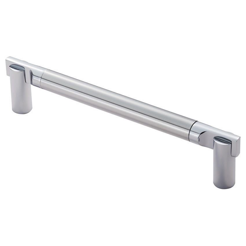 Azul door pull handle supplied in dual chrome finish.