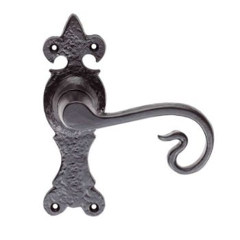 Curly Tail Black Door Handles - Lf5117 Picture of Curly Tail Black Door Handles - Lf5117