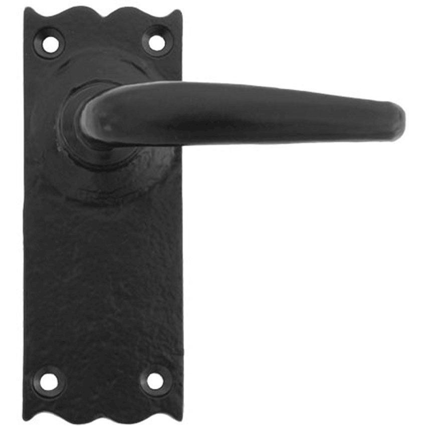 Picture of Oak Black Door Handles - 33318