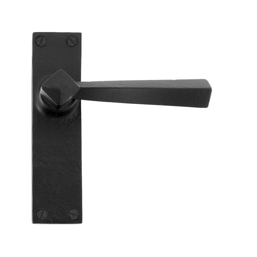 Picture of Straight Black Door Handles - 73110