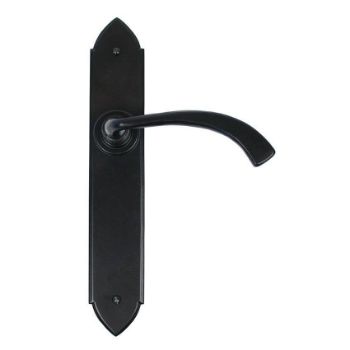 Gothic Curved Black Door Handles - 33137 Picture of Gothic Curved Black Door Handles - 33137