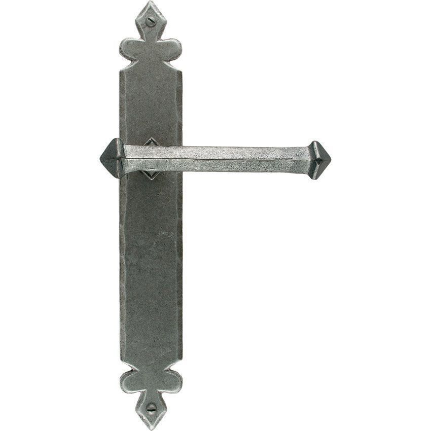 Pewter Tudor Latch Door Handle - 33609