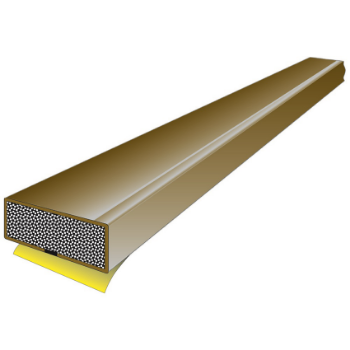 Intumescent fire door seal in brown Intumescent fire door seal in brown