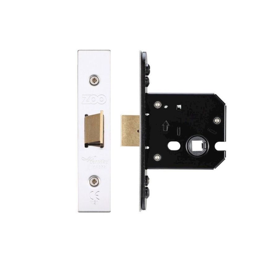 64MM SATIN STAINLESS STEEL FLAT LATCH