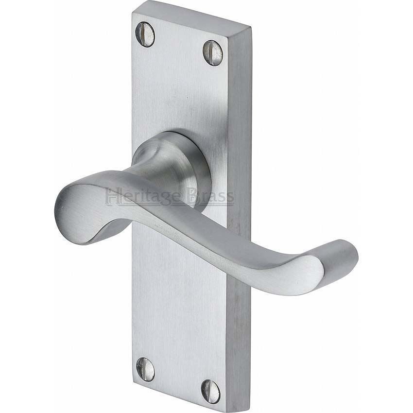 Picture of Bedford Short Plate Latch Door Handle - V800Sc