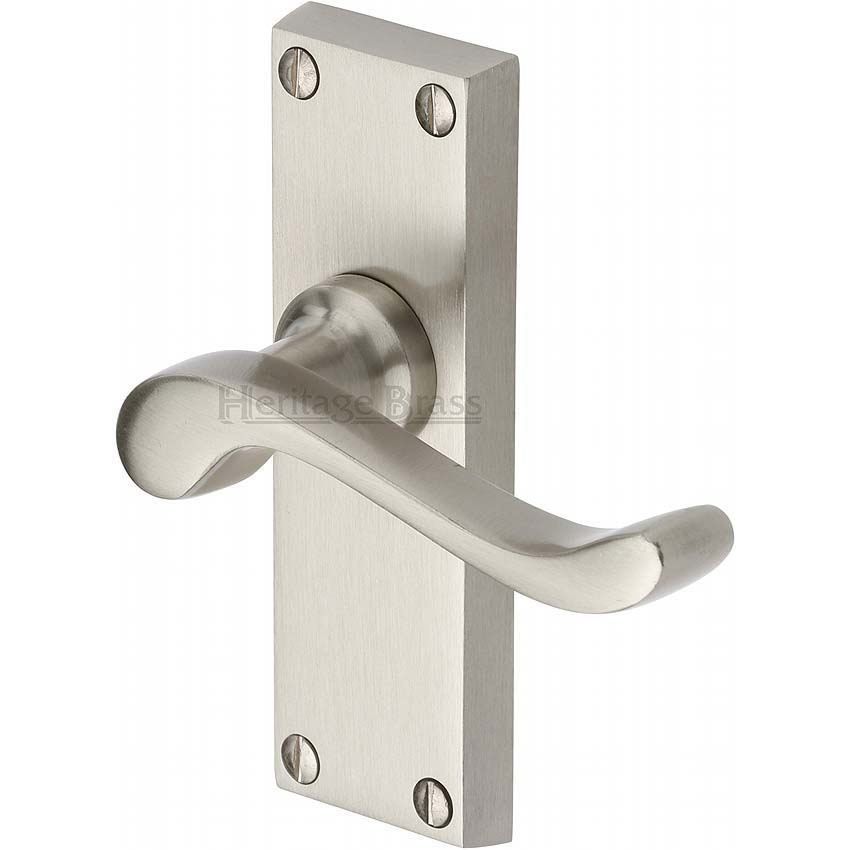 Picture of Bedford Short Plate Latch Door Handle - V800-Sn