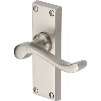 Bedford Short Plate Latch Door Handle - V800Sn Picture of Bedford Short Plate Latch Door Handle - V800Sn