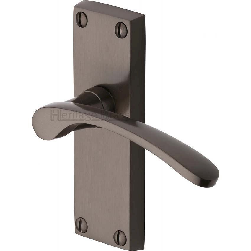 Picture of Sophia Short Plate Latch Door Handle - V4140-Mb