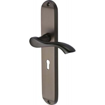 Algarve Long Plate Lock Handle - MM7200MB Picture of Algarve Long Plate Lock Handle - MM7200MB