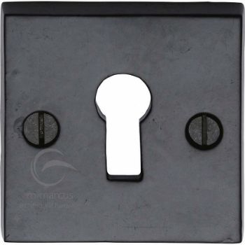 Smooth Black Square Standard Escutcheon - FB159 Picture of Smooth Black Square Standard Escutcheon - FB159