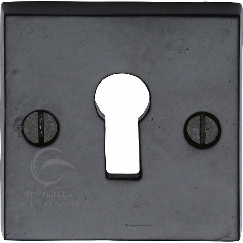 Picture of Smooth Black Square Standard Escutcheon - FB159