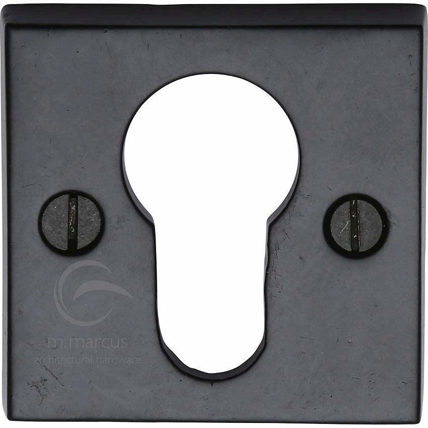 Picture of Smooth Black Square Euro Escutcheon - FB158