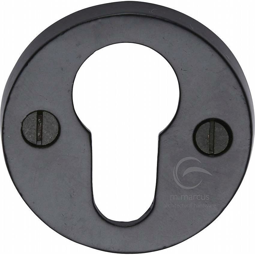 Picture of Smooth Black Round Euro Escutcheon - FB556