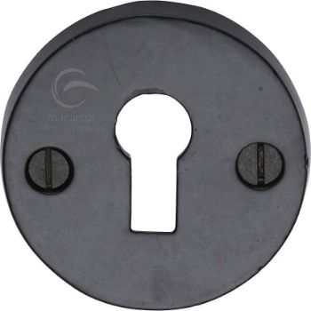 Smooth Black Round Standard Escutcheon - FB553 Picture of Smooth Black Round Standard Escutcheon - FB553