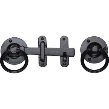 Smooth Black Ring & Latch Handle - FB541 Picture of Smooth Black Ring & Latch Handle - FB541