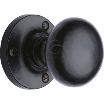 Smooth Black Alveley Mortice Knob - FB4975 Picture of Smooth Black Alveley Mortice Knob - FB4975