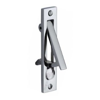 Sliding door and pocket door edge pull in polished chrome finish. Sliding door and pocket door edge pull in polished chrome finish.