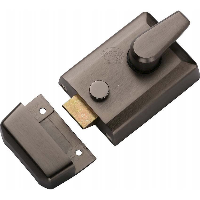 Matt Bronze Yale Type Nightlatch 60mm