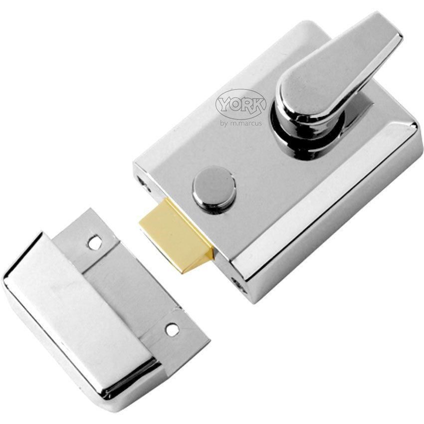 Polished Chrome Yale Type Nightlatch 60mm