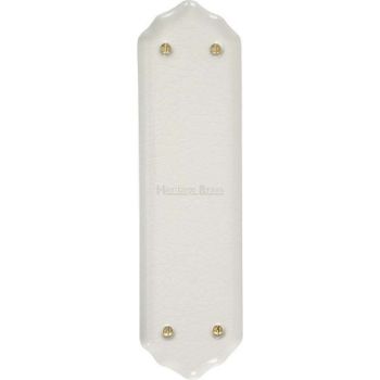 Porcelain Ceramic Fingerplate in White Crackle Glaze. Porcelain Ceramic Fingerplate in White Crackle Glaze.