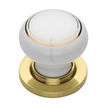 Gold Line Mortice Door Knob With Polished Brass Base - 6010-PB Picture of Gold Line Mortice Door Knob With Polished Brass Base - 6010-PB