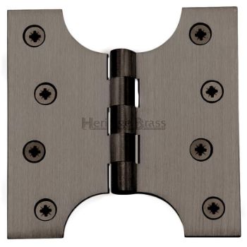 Parliament Hinge,  4" x 2" x 4" Matt Bronze Finish - HG99-385-MB Picture of Parliament Hinge,  4" x 2" x 4" Matt Bronze Finish - HG99-385-MB