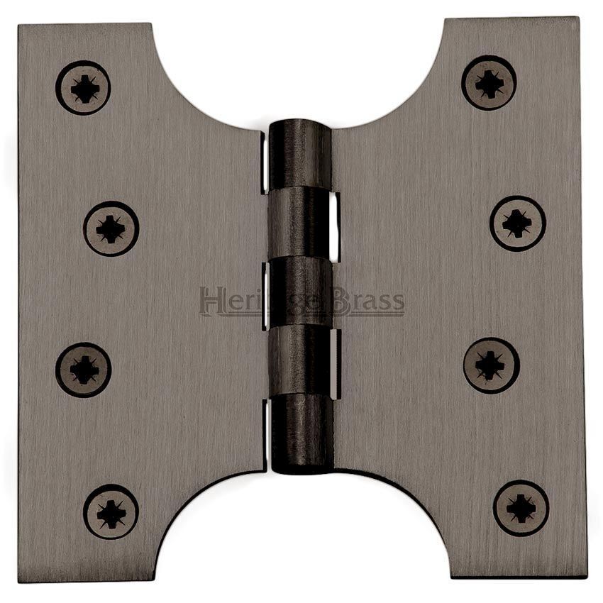 Picture of Parliament Hinge,  4" x 2" x 4" Matt Bronze Finish - HG99-385-MB