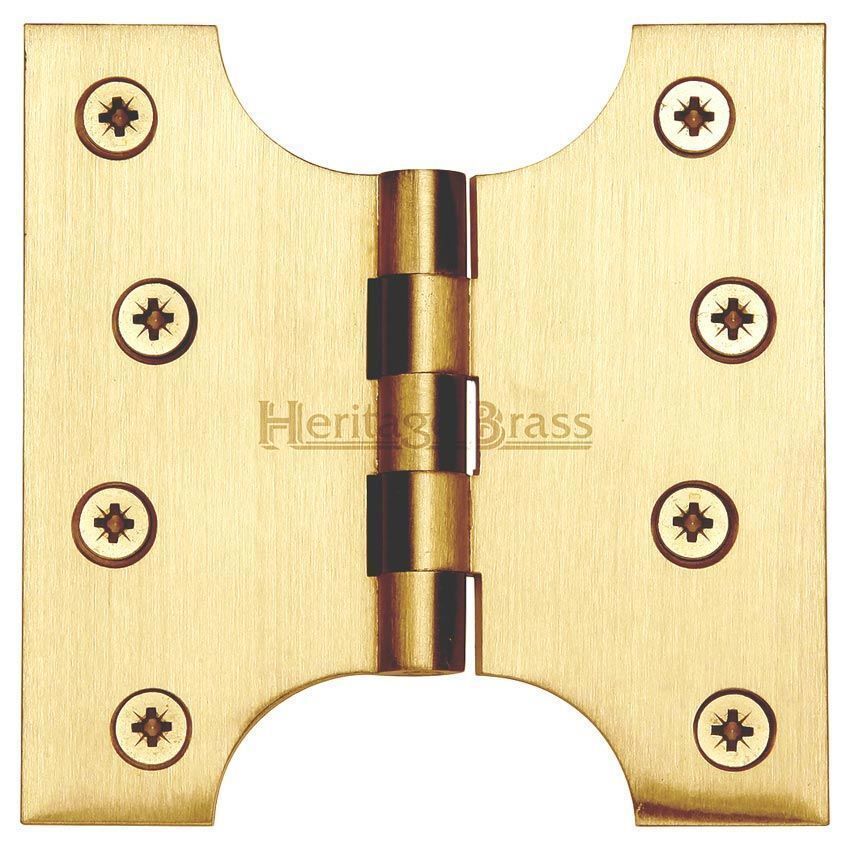 Picture of Parliament Hinge,  4" x 2" x 4" Satin Brass Finish - HG99-385-SB