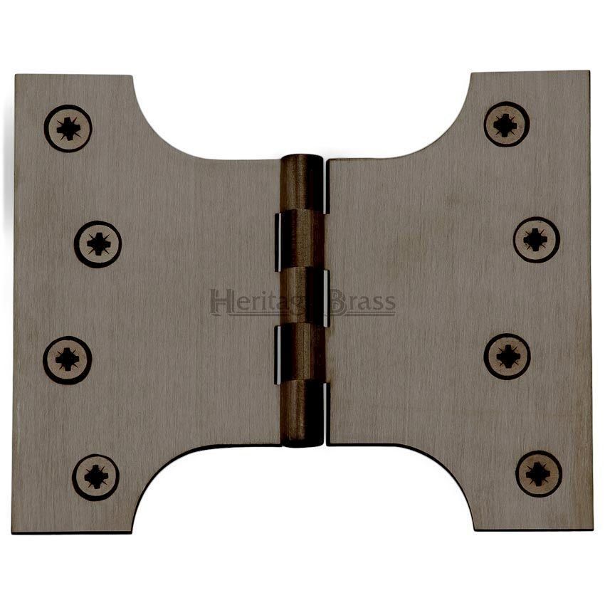 Picture of Parliament Hinge,  4" x 3" x 5" Matt Bronze Finish - HG99-390-MB