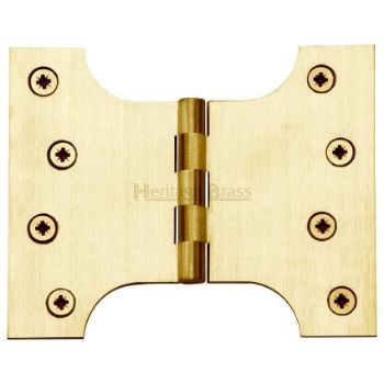 Parliament Hinge,  4" x 3" x 5" Satin Brass Finish - HG99-390-SB Picture of Parliament Hinge,  4" x 3" x 5" Satin Brass Finish - HG99-390-SB