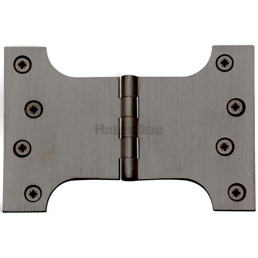 Picture of Parliament Hinge,  4" x 4" x 6" Matt Bronze Finish - HG99-395-MB