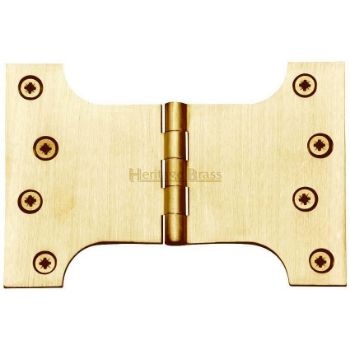 Parliament Hinge,  4" x 4" x 6" Satin Brass Finish - HG99-395-SB Picture of Parliament Hinge,  4" x 4" x 6" Satin Brass Finish - HG99-395-SB