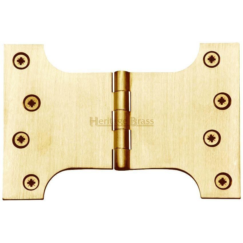 Picture of Parliament Hinge,  4" x 4" x 6" Satin Brass Finish - HG99-395-SB