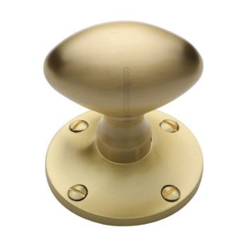 Mayfair Mortice Knob In Satin Brass Finish - MAY960-SB Mayfair Mortice Knob In Satin Brass Finish - MAY960-SB