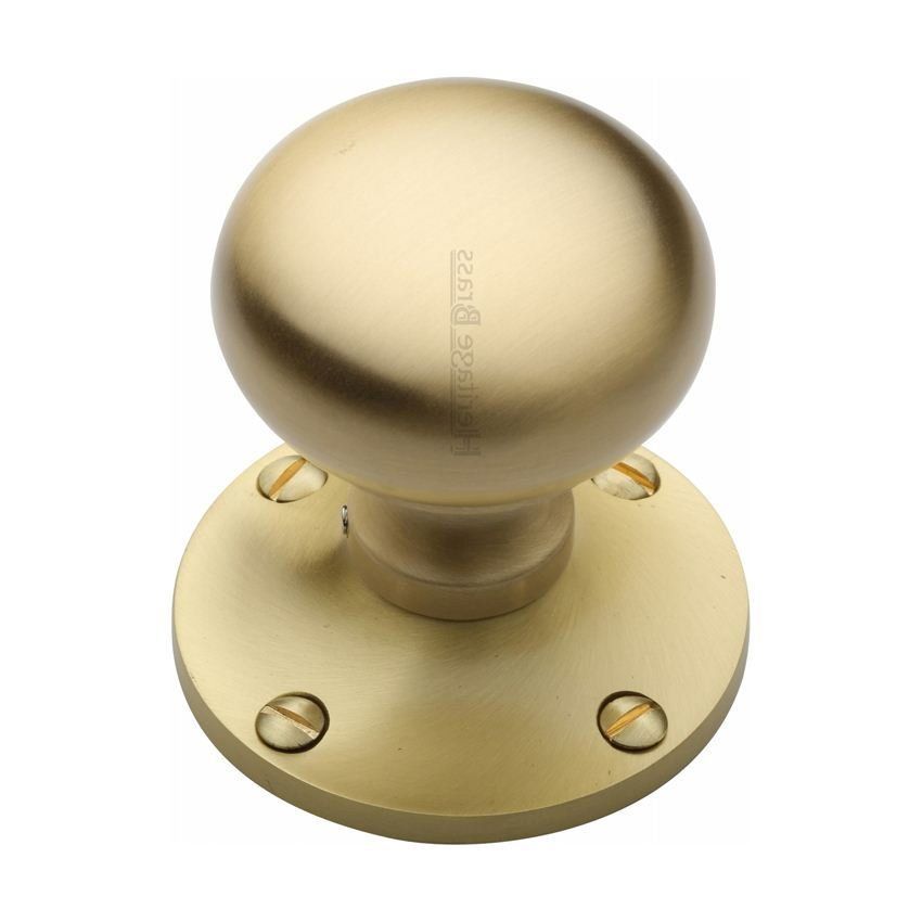 Kensington Mortice Knob In Satin Brass Finish - KEN980-SB