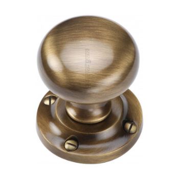 Victoria Mortice Knob In Antique Finish - V980-AT Victoria Mortice Knob In Antique Finish - V980-AT
