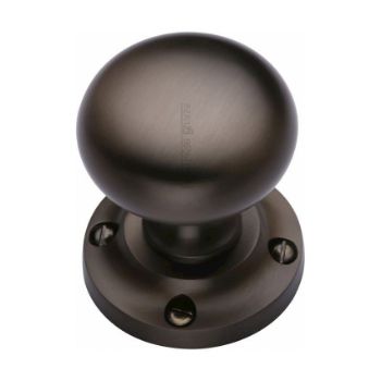 Victoria Mortice Knob In Matt Bronze Finish - V980-MB Victoria Mortice Knob In Matt Bronze Finish - V980-MB
