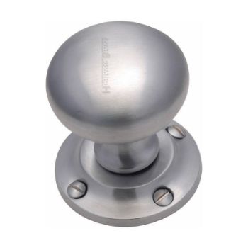 Victoria Mortice Knob In Satin Chrome Finish - V980-SC Victoria Mortice Knob In Satin Chrome Finish - V980-SC