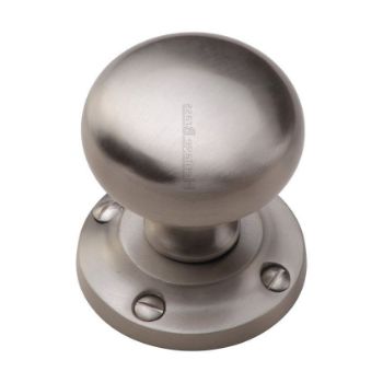 Victoria Mortice Knob In Satin Nickel Finish - V980-SN Victoria Mortice Knob In Satin Nickel Finish - V980-SN