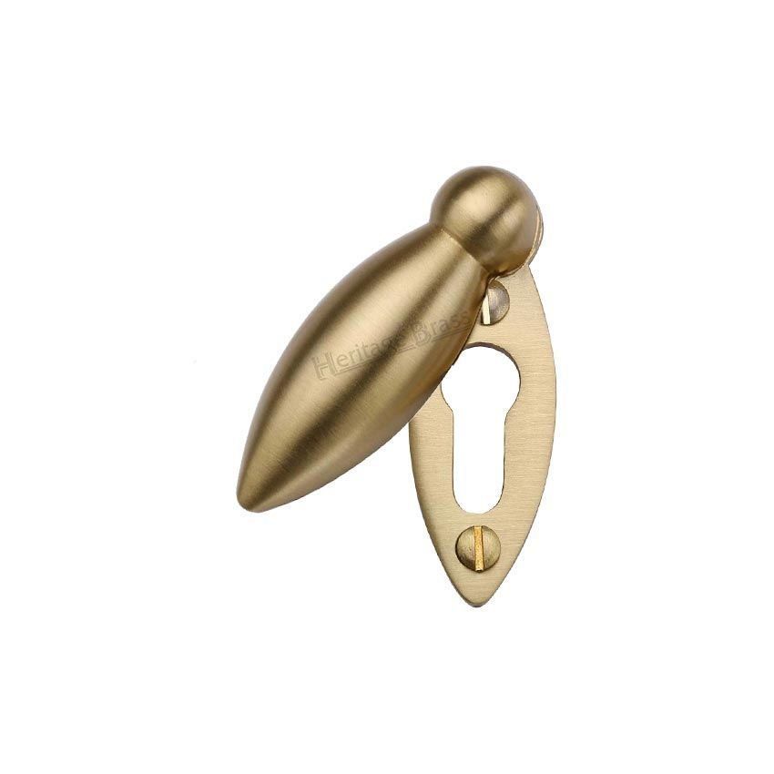  Peardrop Covered Escutcheon - V1022-SB